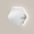 Specchio Bagno Esagonale LED Bordo Satinato CCT 2 Misure - 4