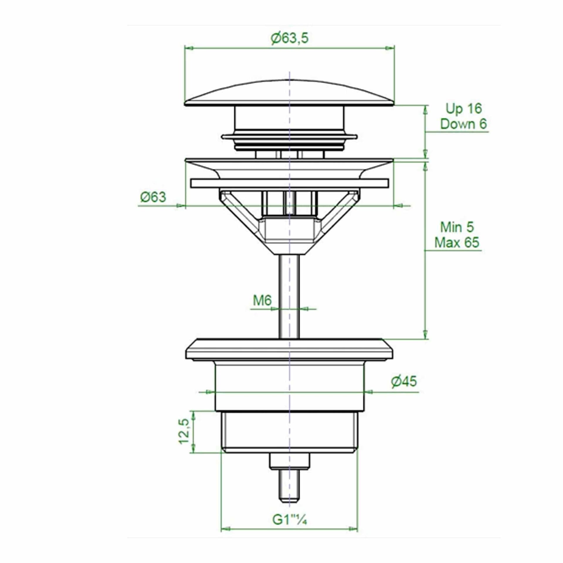 Miscelatore lavabo alto con scarico clic-clac CITY - 4
