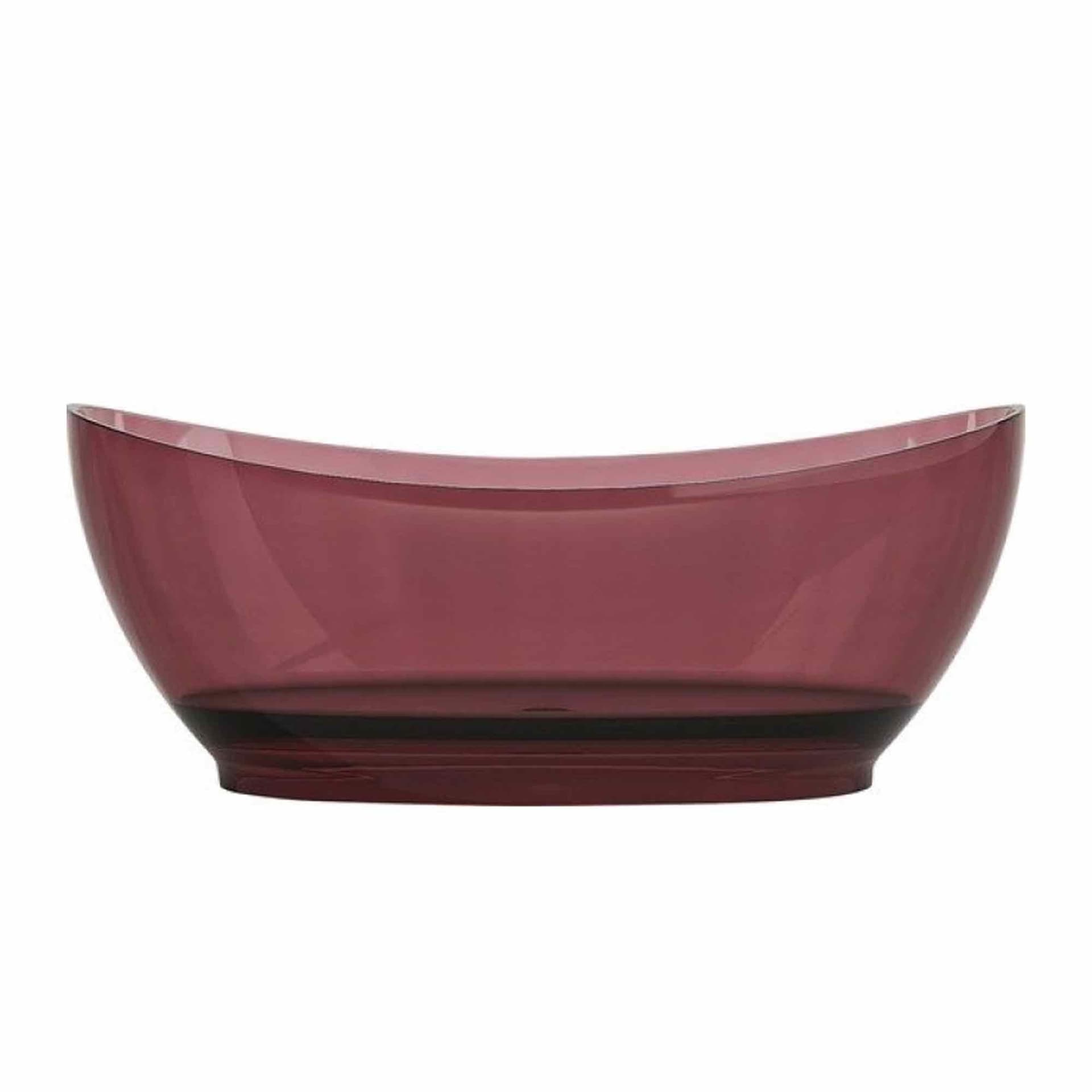 Vasca free standing in acrilico traslucido bordeaux 170x78 SINFONIA - 3