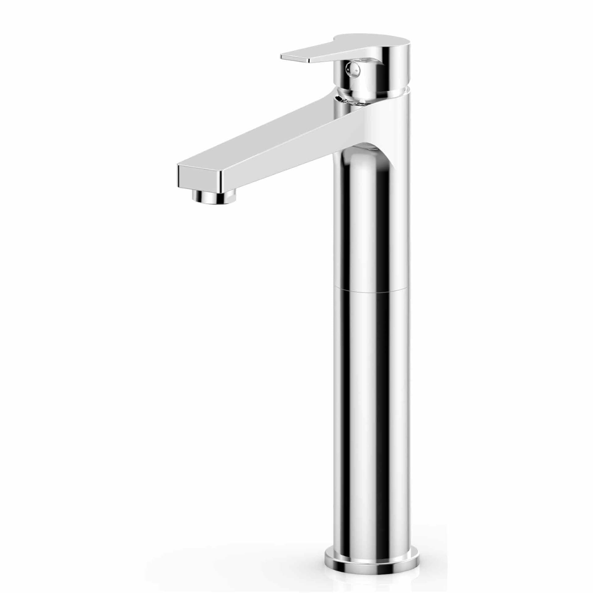 Miscelatore Alto Lavabo Cromato con Piletta Serie MIO - 2