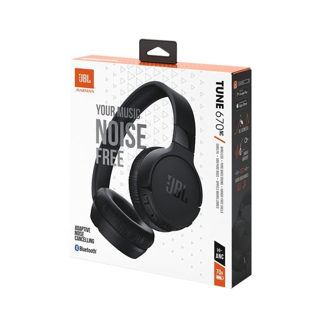 JBL Tune 670NC Auricolare Con cavo e senza cavo A Padiglione Musica e Chiamate USB tipo-C Bluetooth Nero - 12