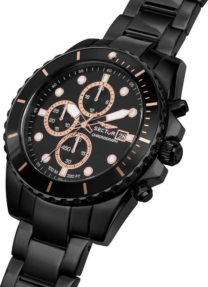 Sector 450 – Orologio Uomo Cronografo Acciaio Nero (R3273776005) - 2