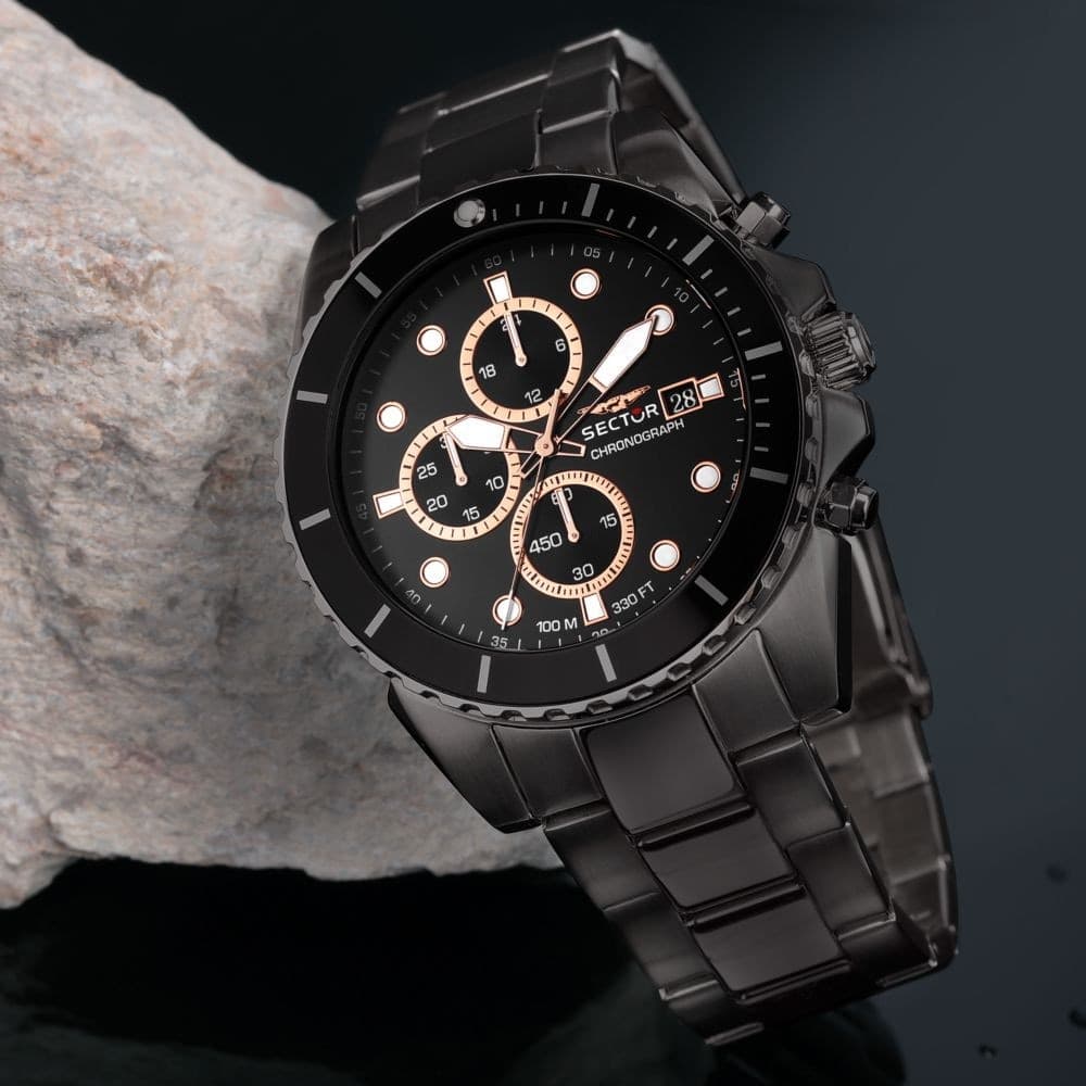 Sector 450 – Orologio Uomo Cronografo Acciaio Nero (R3273776005) - 6