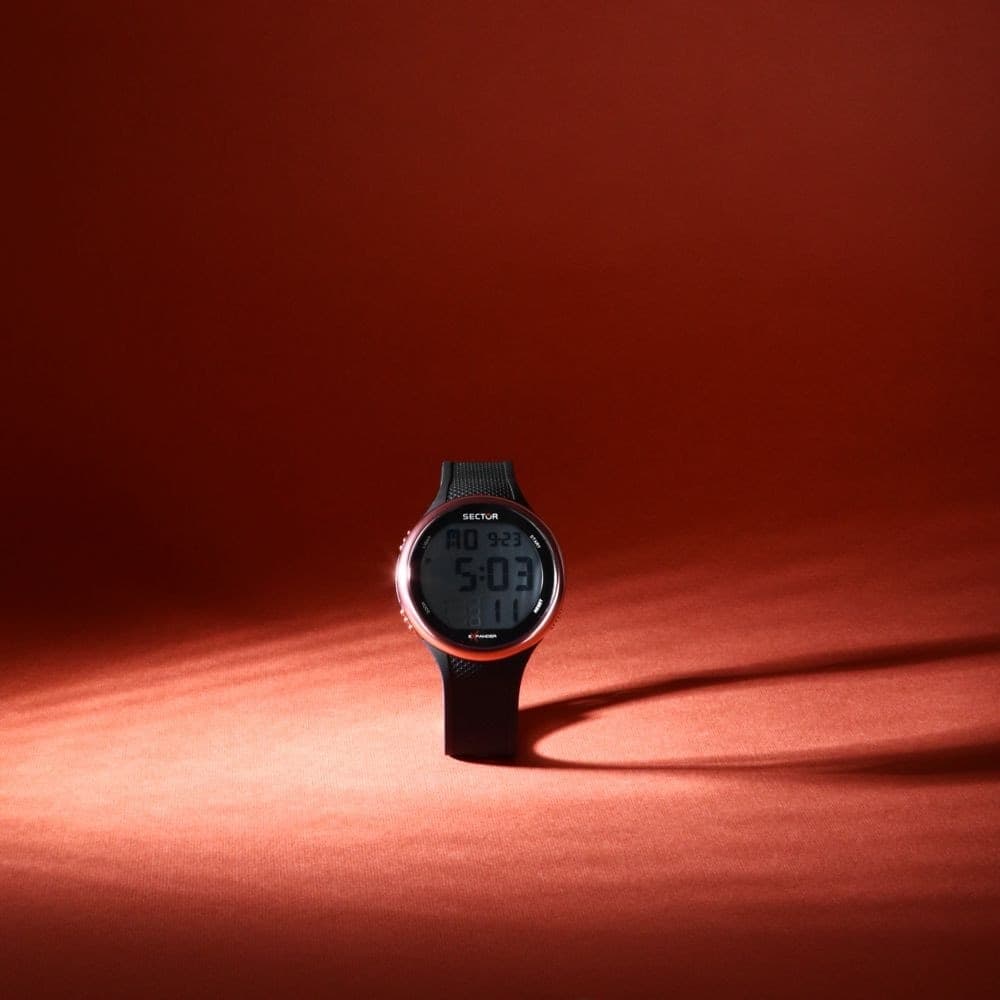 Sector EX-17 – Orologio Digitale Nero con Dettagli Rose (R3251277002) - 6