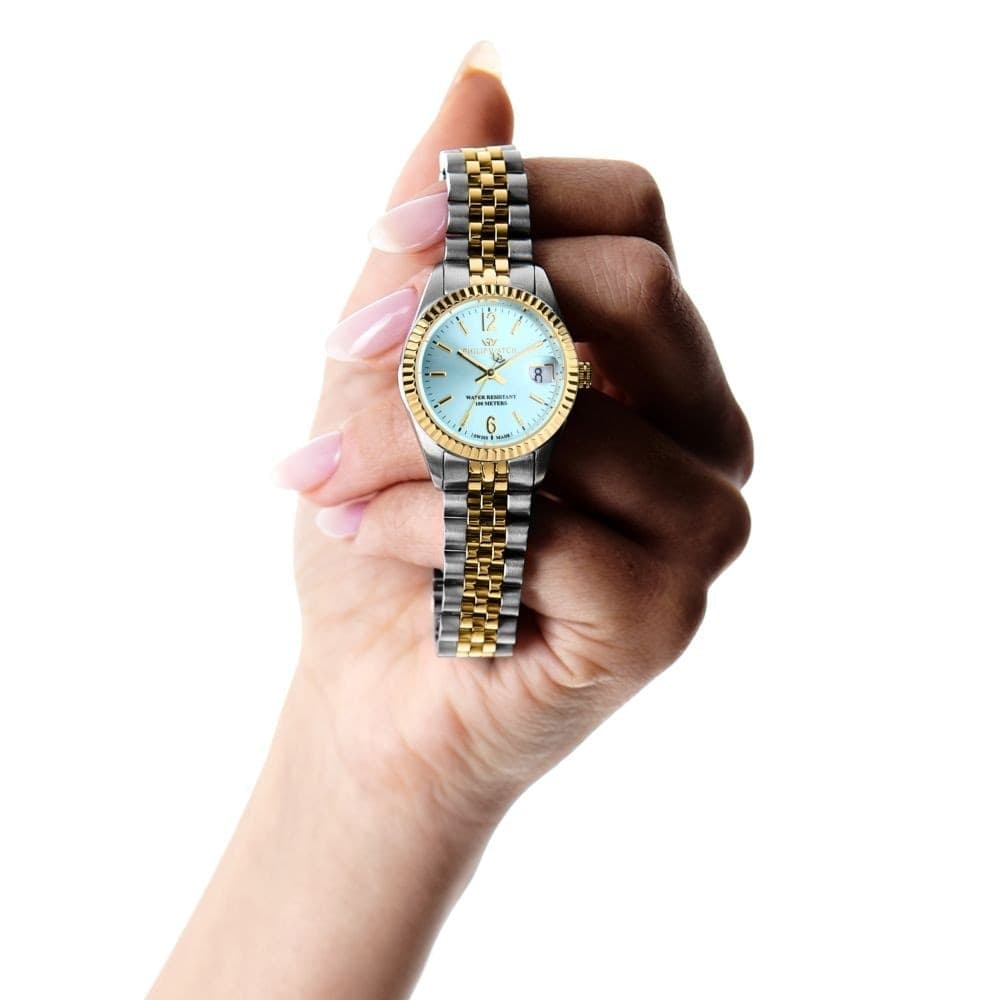 Philip Watch Caribe Lady Azzurro Gold 31mm (R8253597662) - 5