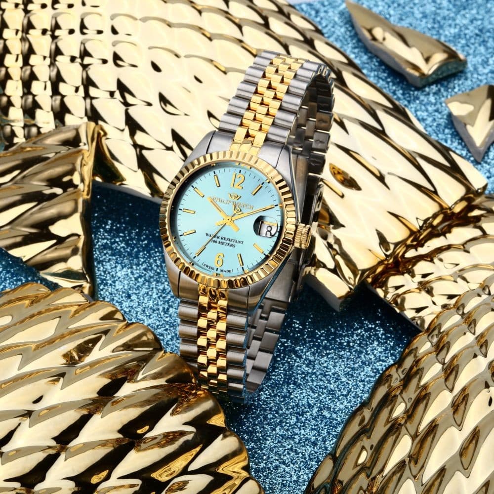 Philip Watch Caribe Lady Azzurro Gold 31mm (R8253597662) - 6