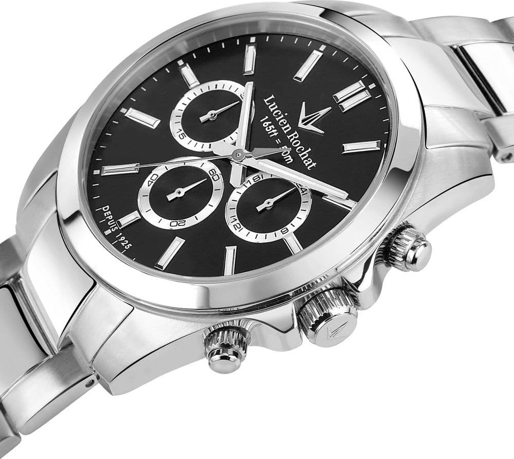 Lucien Rochat Lèman – Cronografo Uomo Nero Acciaio (R0473617002) - 3