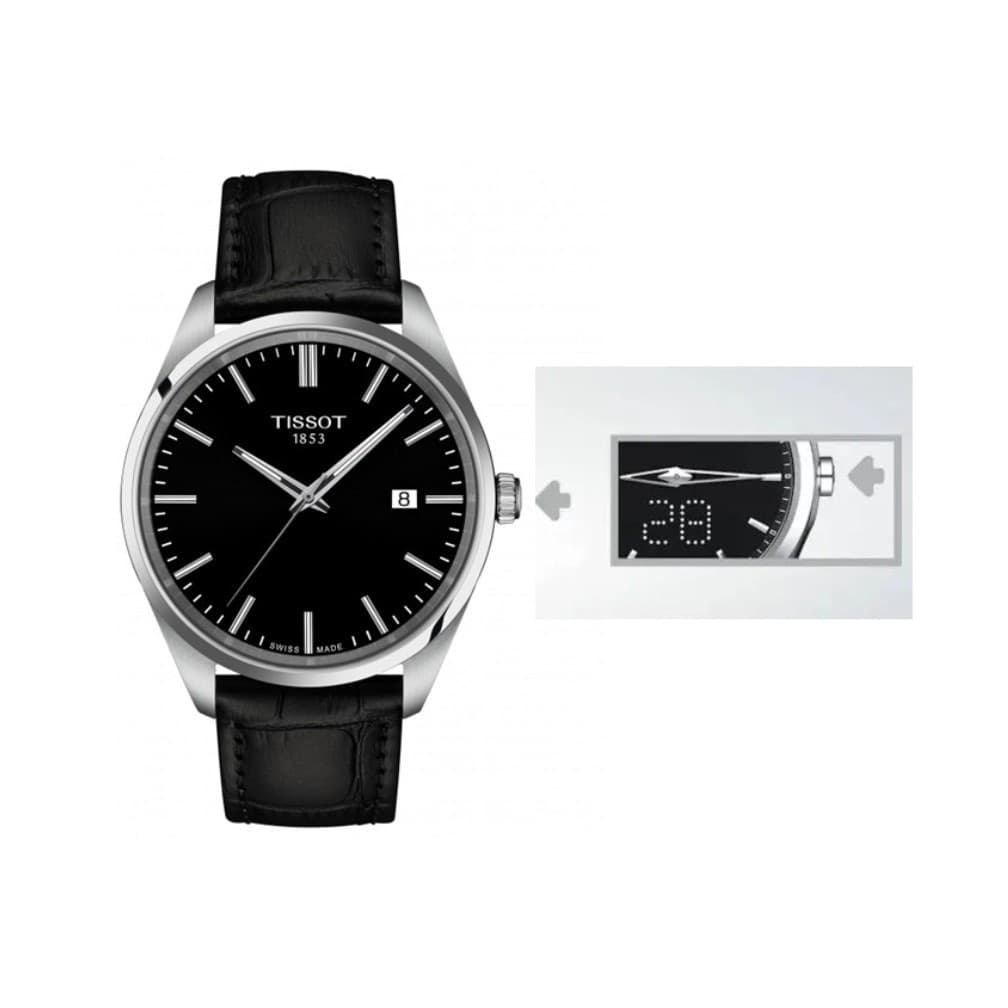 Tissot Gentleman Uomo Nero Pelle Nero 39 mm (T0354461605102) - 2