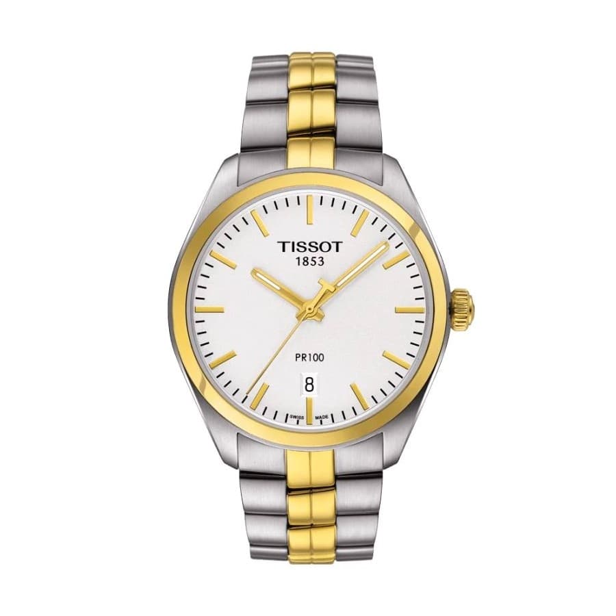 Tissot PR 100 Uomo Silver Bicolore Swiss Made (T1014102203100)