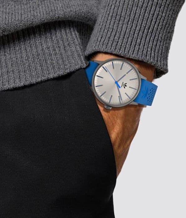 Orologio ADIDAS unisex CODE tempo gomma blu / bianco - 4