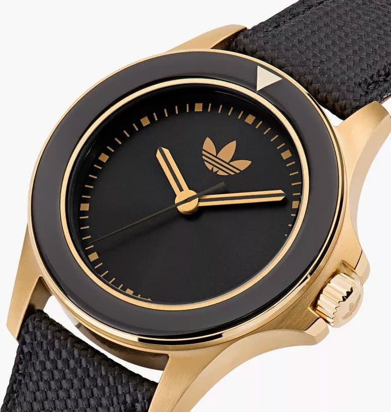 Orologio ADIDAS uomo EXPRESSION ONE pelle nero / dorato - 3
