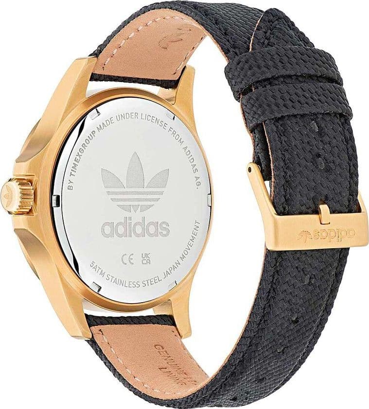 Orologio ADIDAS uomo EXPRESSION ONE pelle nero / dorato - 4