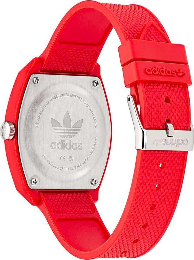 Orologio ADIDAS unisex PROJECT TWO gomma rosso - 4
