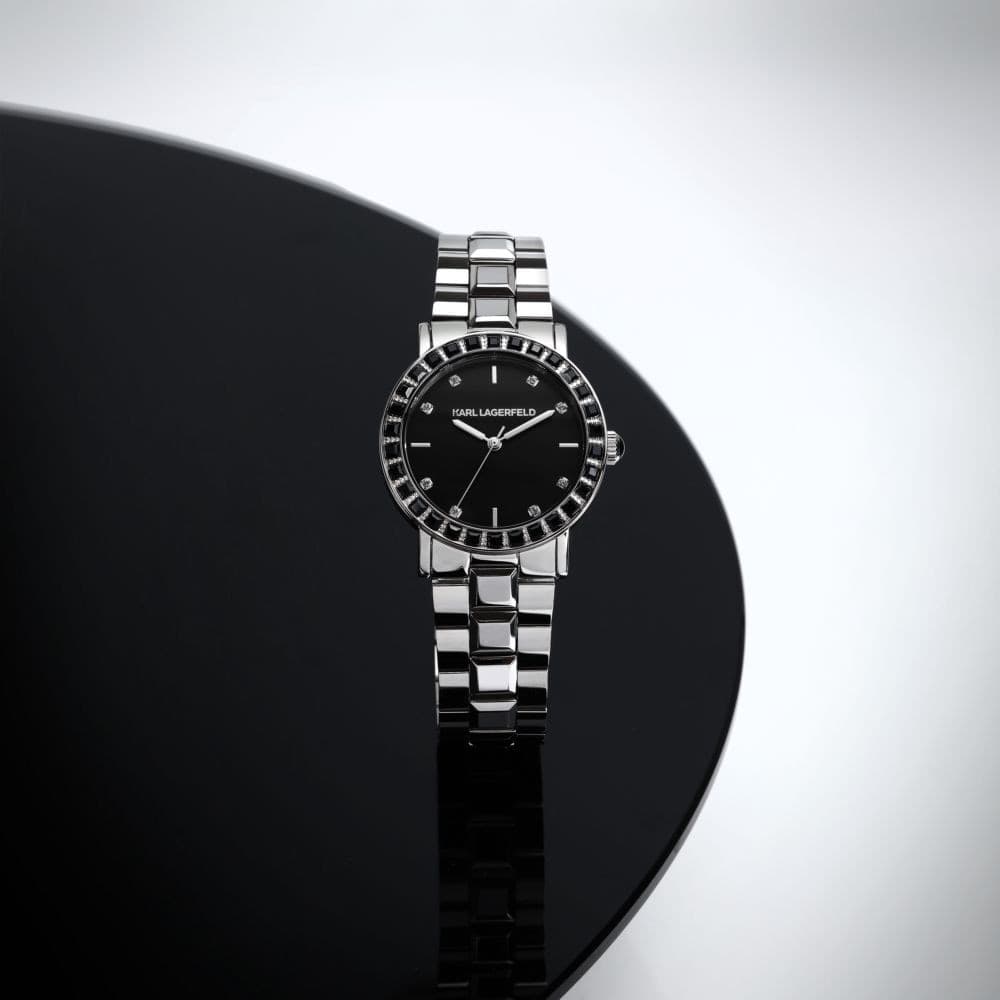 Karl Lagerfeld Orologio Donna Silver Nero (R0553100510) - 6