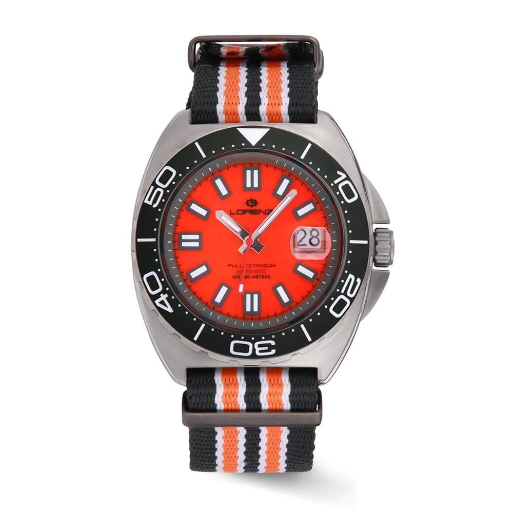 Lorenz Full Titanium – Automatico quadrante arancio (30269CC) - 3