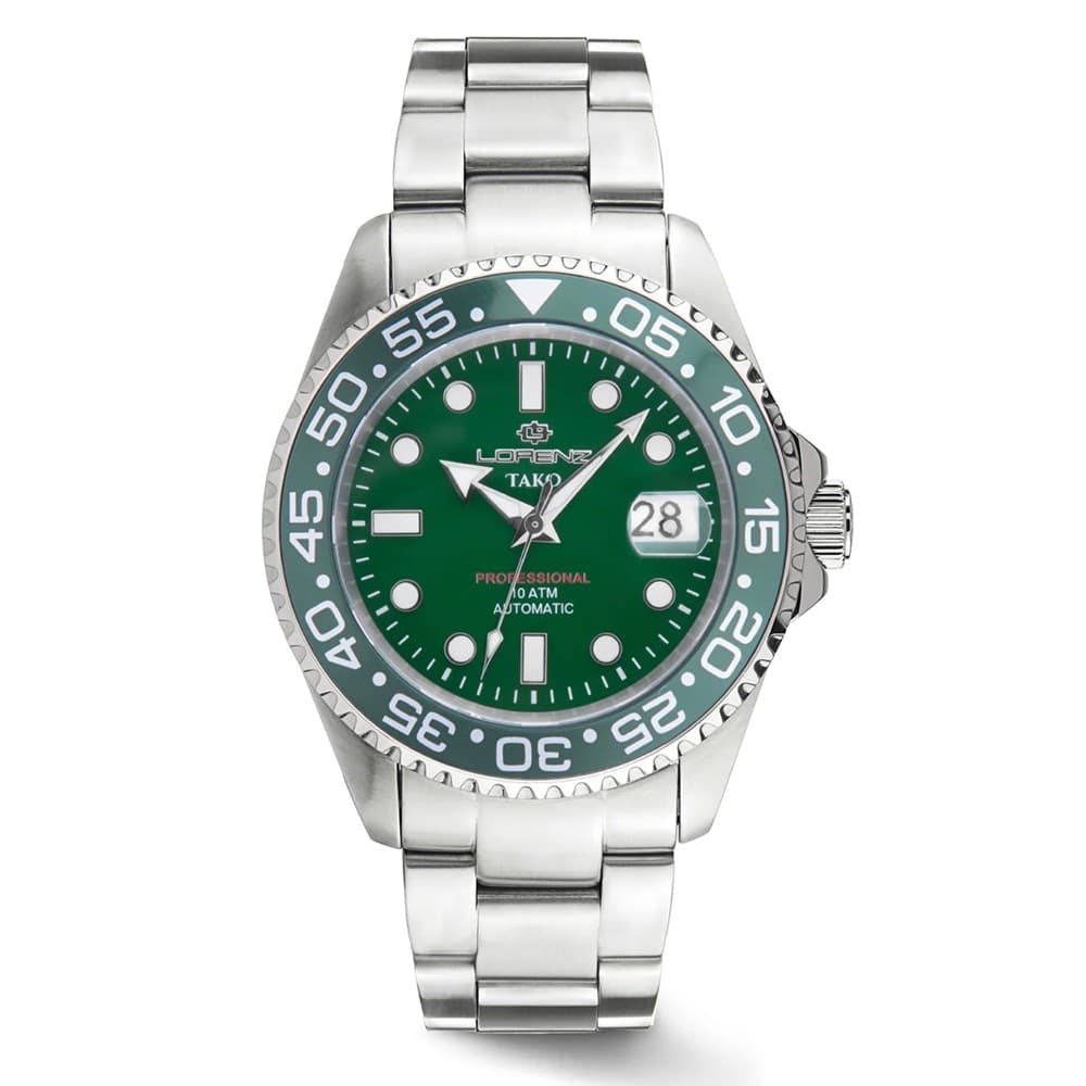 Orologio LORENZ uomo Tako Automatico data verde