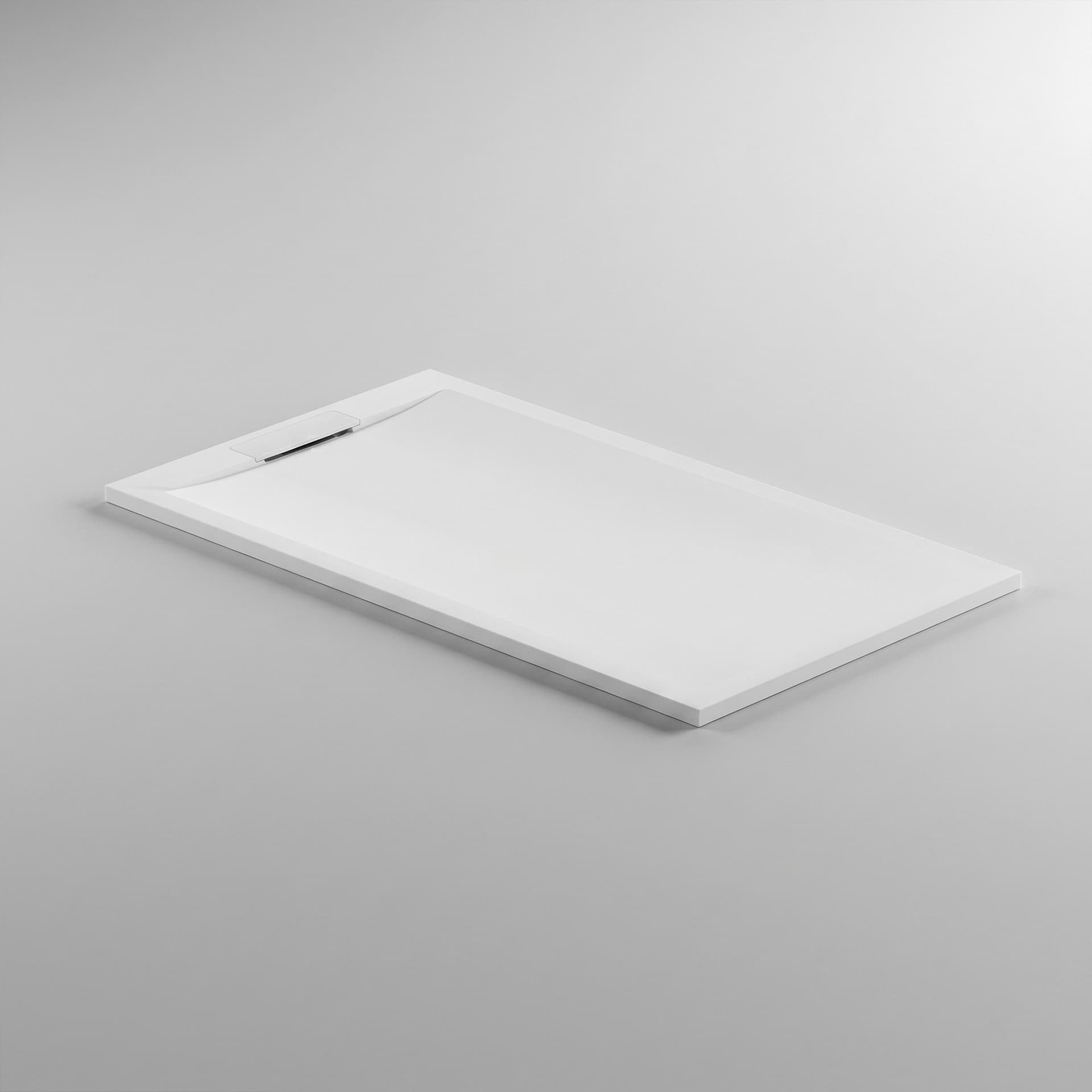Piatto doccia in marmoresina Bianco effetto pietra cemento Zen - 6