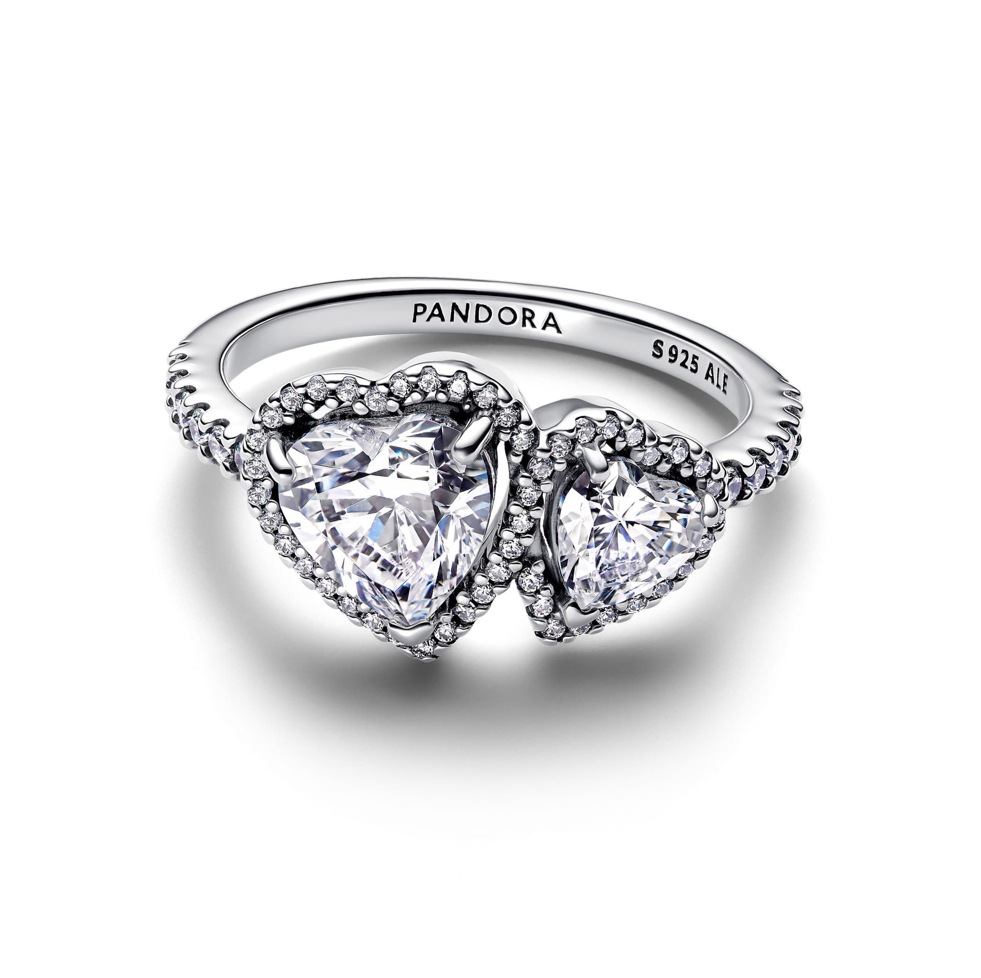 Pandora  Anello Doppi Cuori Luminosi - 2