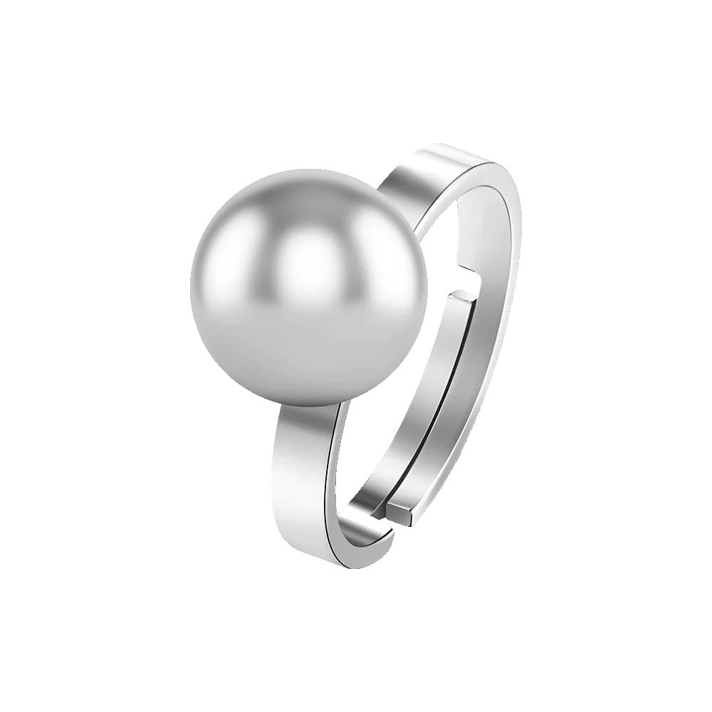 Luca Barra - ANELLO DONNA CON SFERA LUCIDA IN ACCIAIO ED ACCIAIO IP GOLD