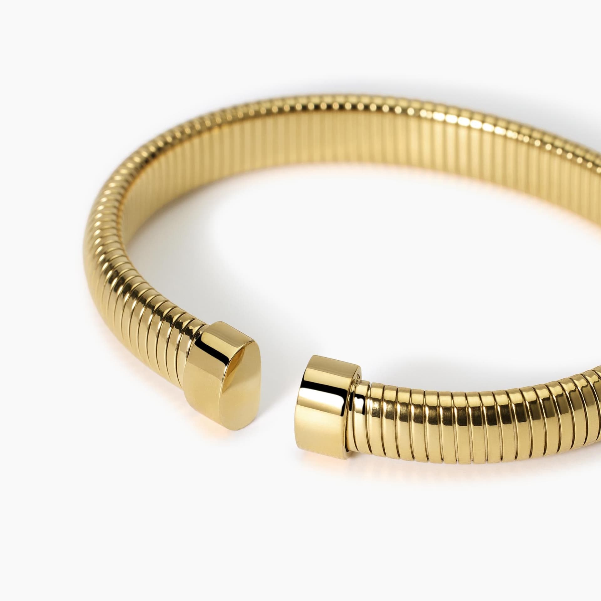 KIDULT   Bracciale tubogas in acciaio dorato  STYLE 13 - 2
