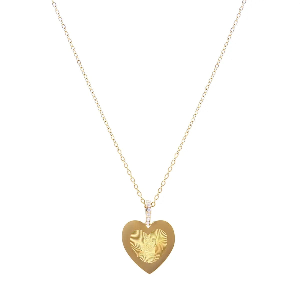 Amen  -  Collana Emotion Dorata con Cuore Pendente