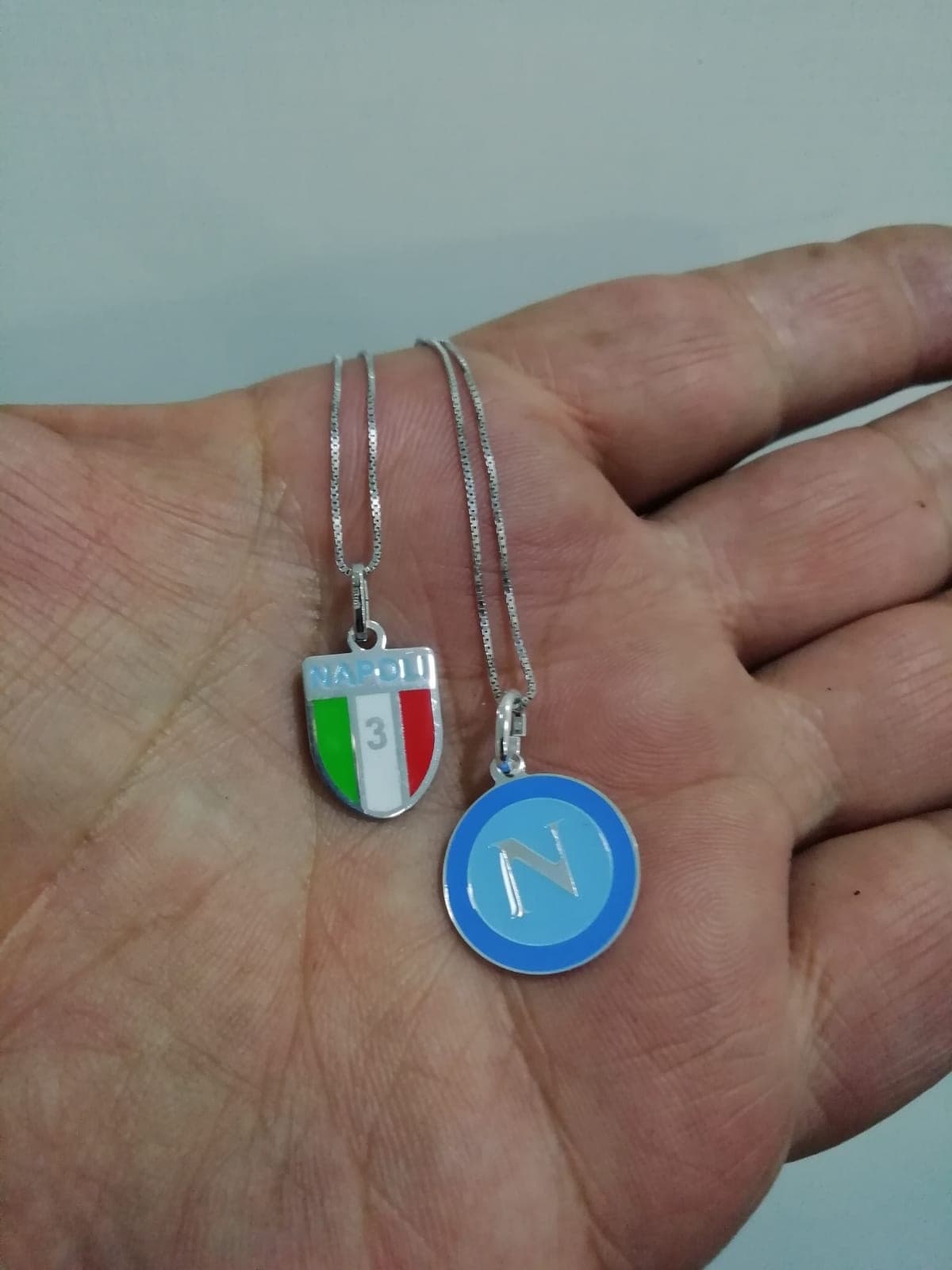 AlbaGioielli - Pendente Logo Napoli Smaltato - 2
