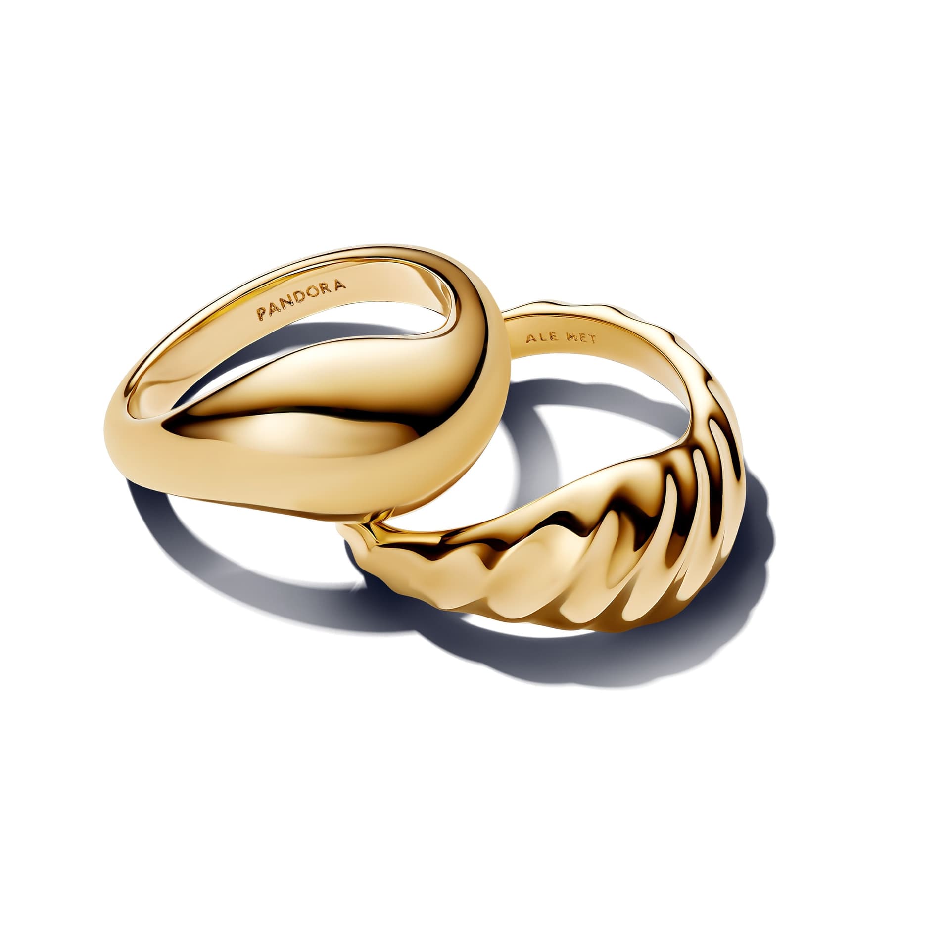 Pandora -  Anello Dune Divisibile Placcatura in Oro 14k - 2
