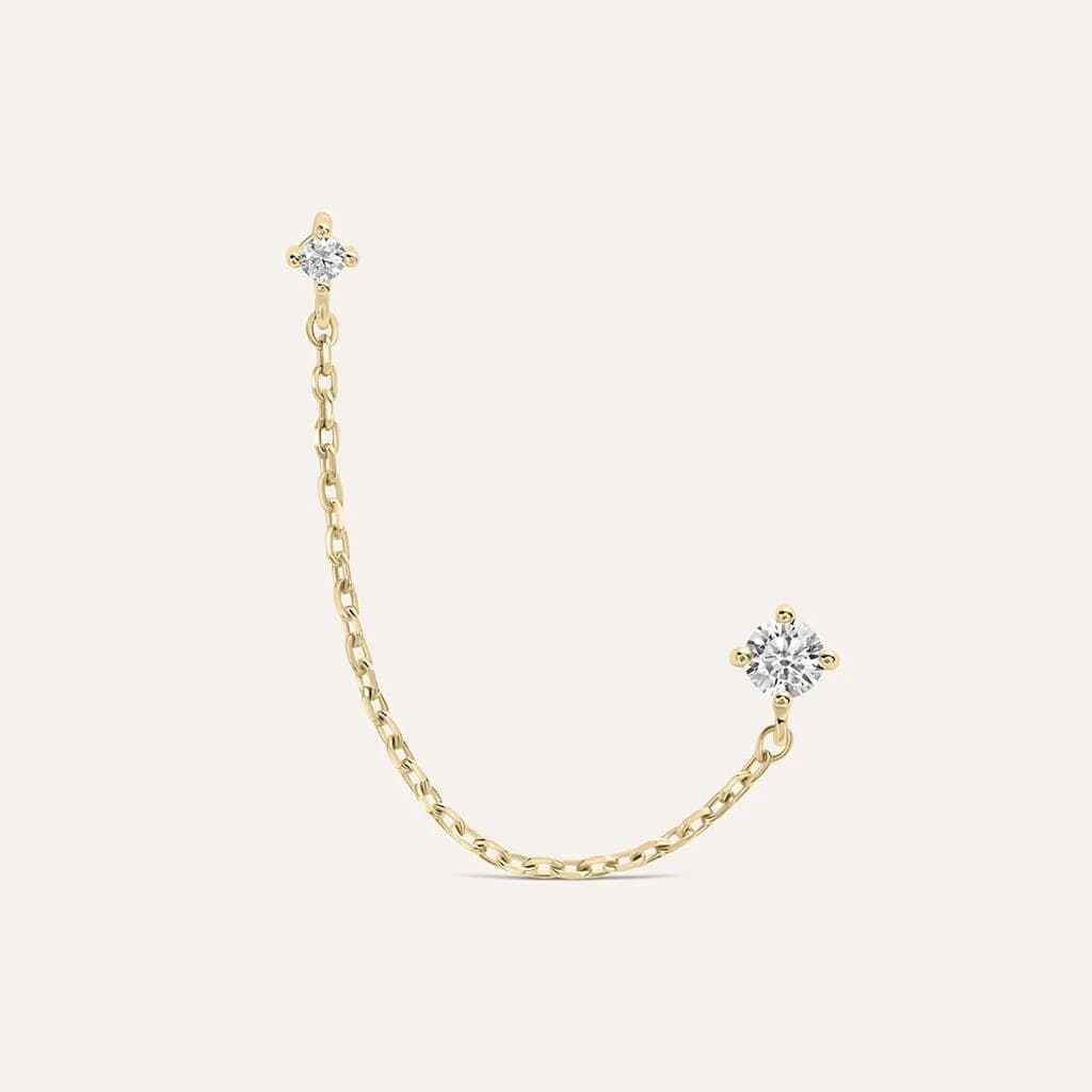 Stroili - Orecchino mono Punto Luce Golden Dreams Placcato Oro Giallo Cubic Zirconia - 2