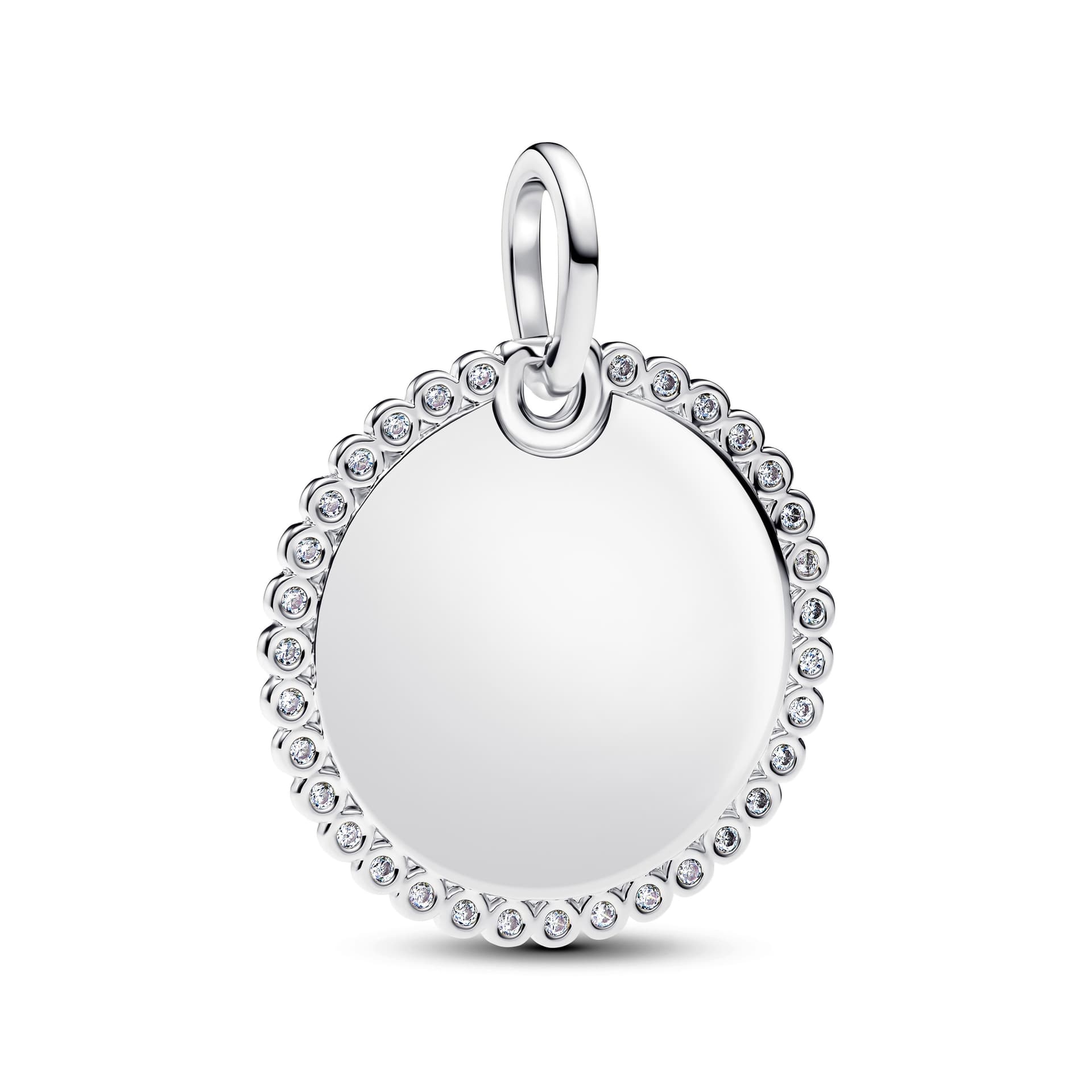 Pandora   Charm Pendente Medaglia Luminosa da incidere - 3