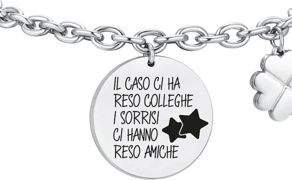 LUCA BARRA  - BRACCIALE DONNA IN ACCIAIO COLLEGHE - 2