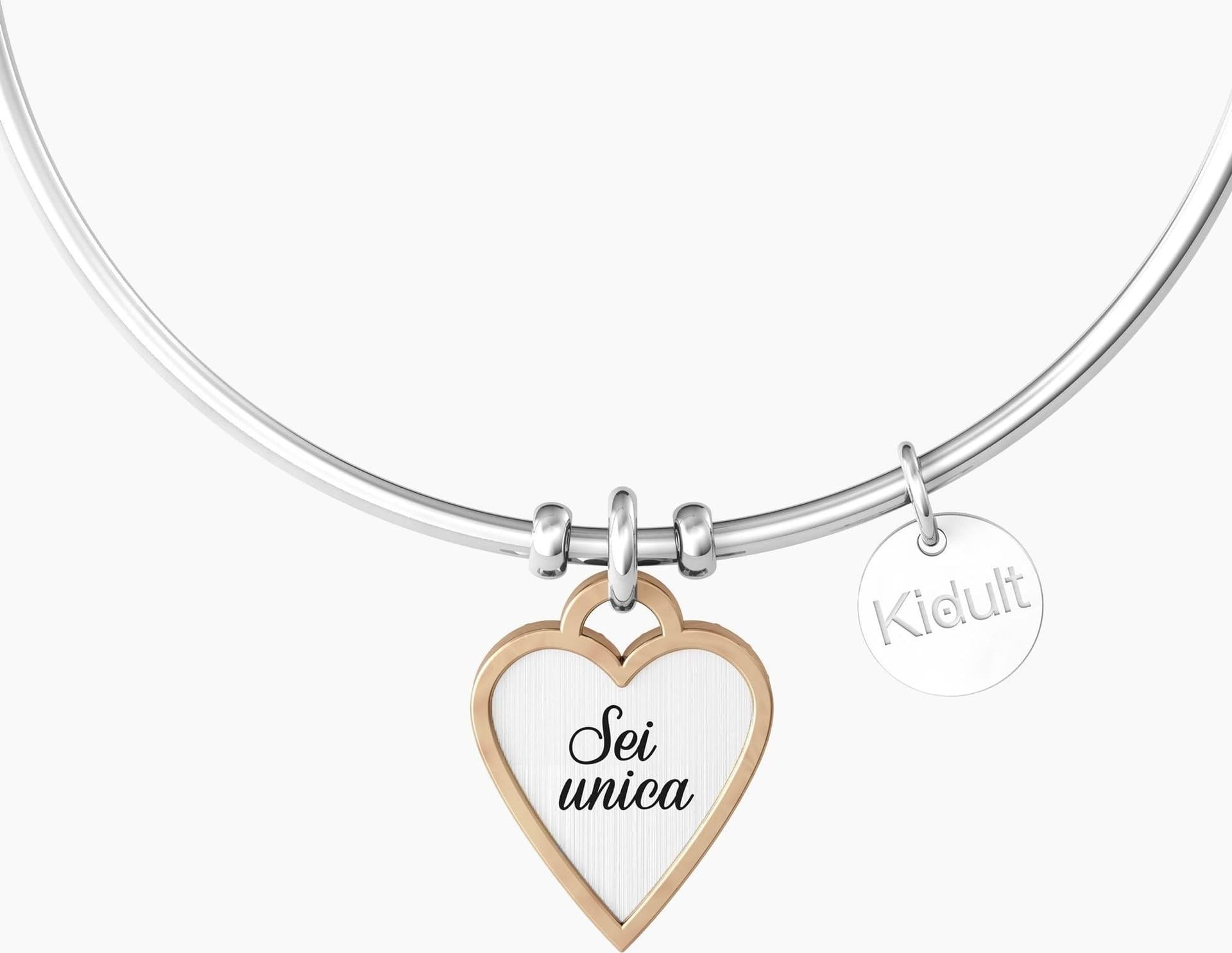 Kidult  -    Bracciale con ciondolo cuore per amica  CUORE | AMICA SEI UNICA - 3