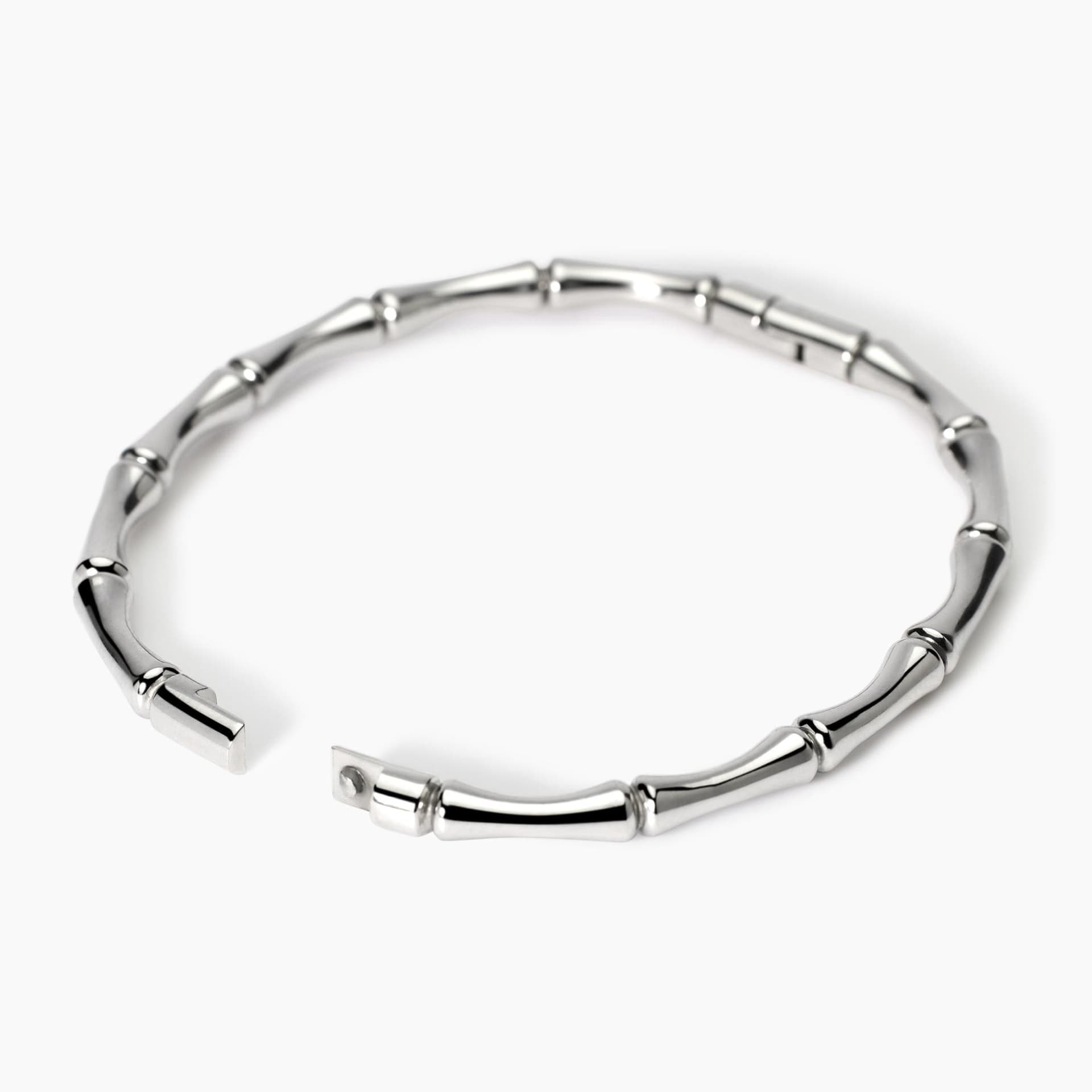 Kidult  -   Bracciale rigido effetto bambù in acciaio - 2
