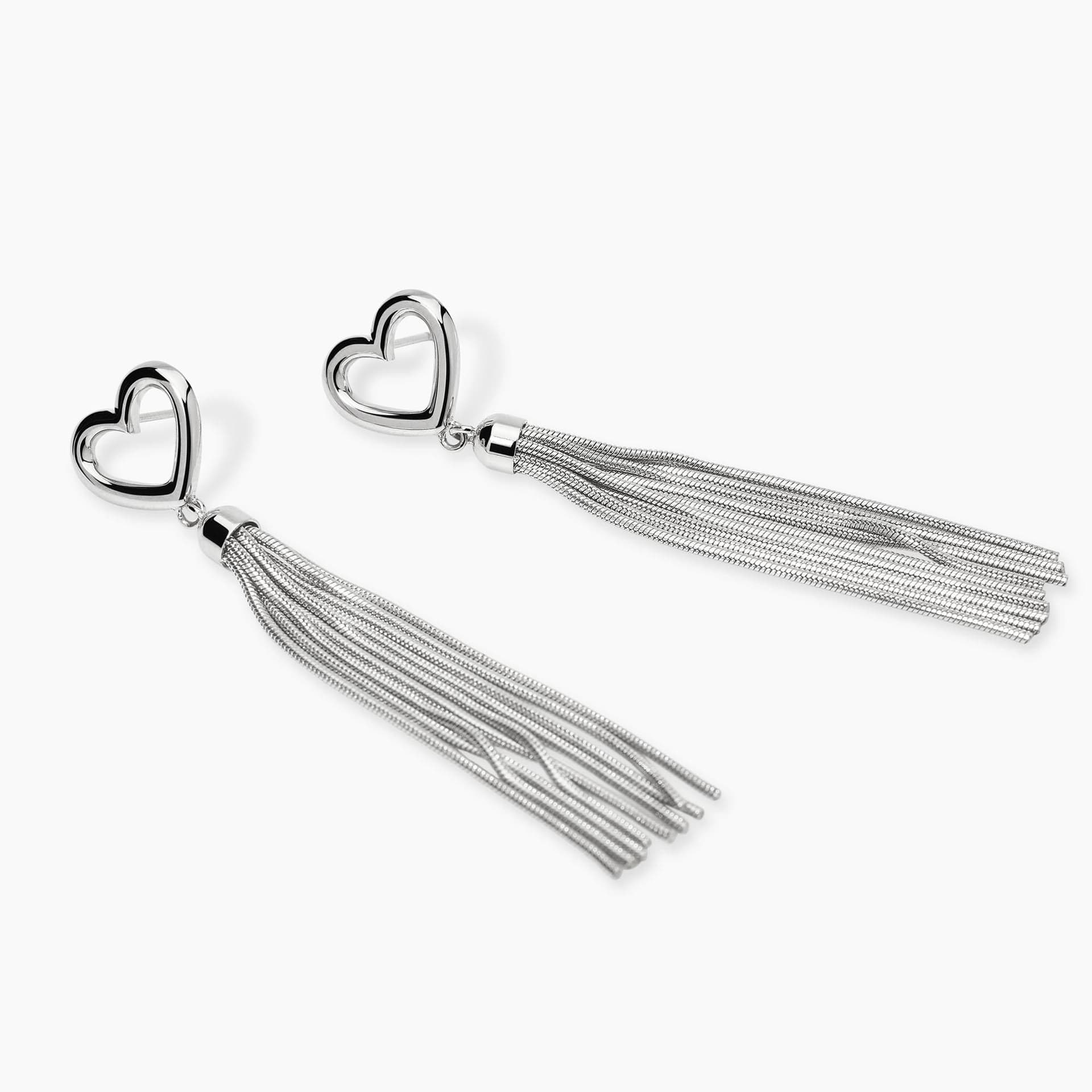 KIDULT -  Orecchini cuore con catene - 2