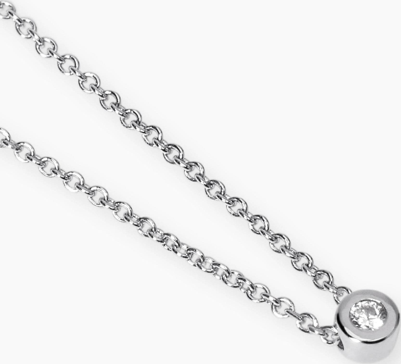 MABINA  -  Collana Girocollo con punto luce in diamante lab-grown - 2
