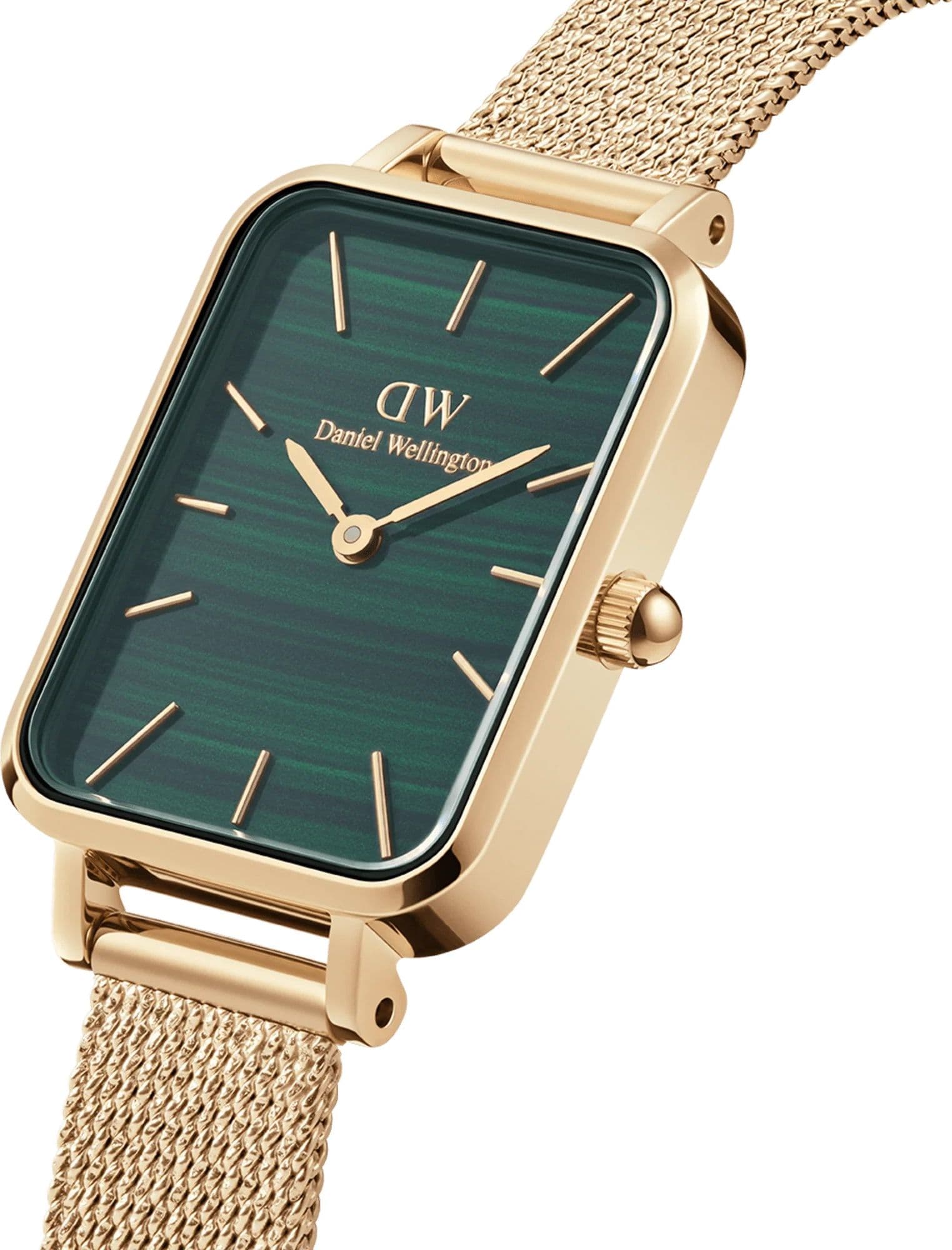 Daniel Wellington  - Orologio Quadro Pressed Evergold Green - 2