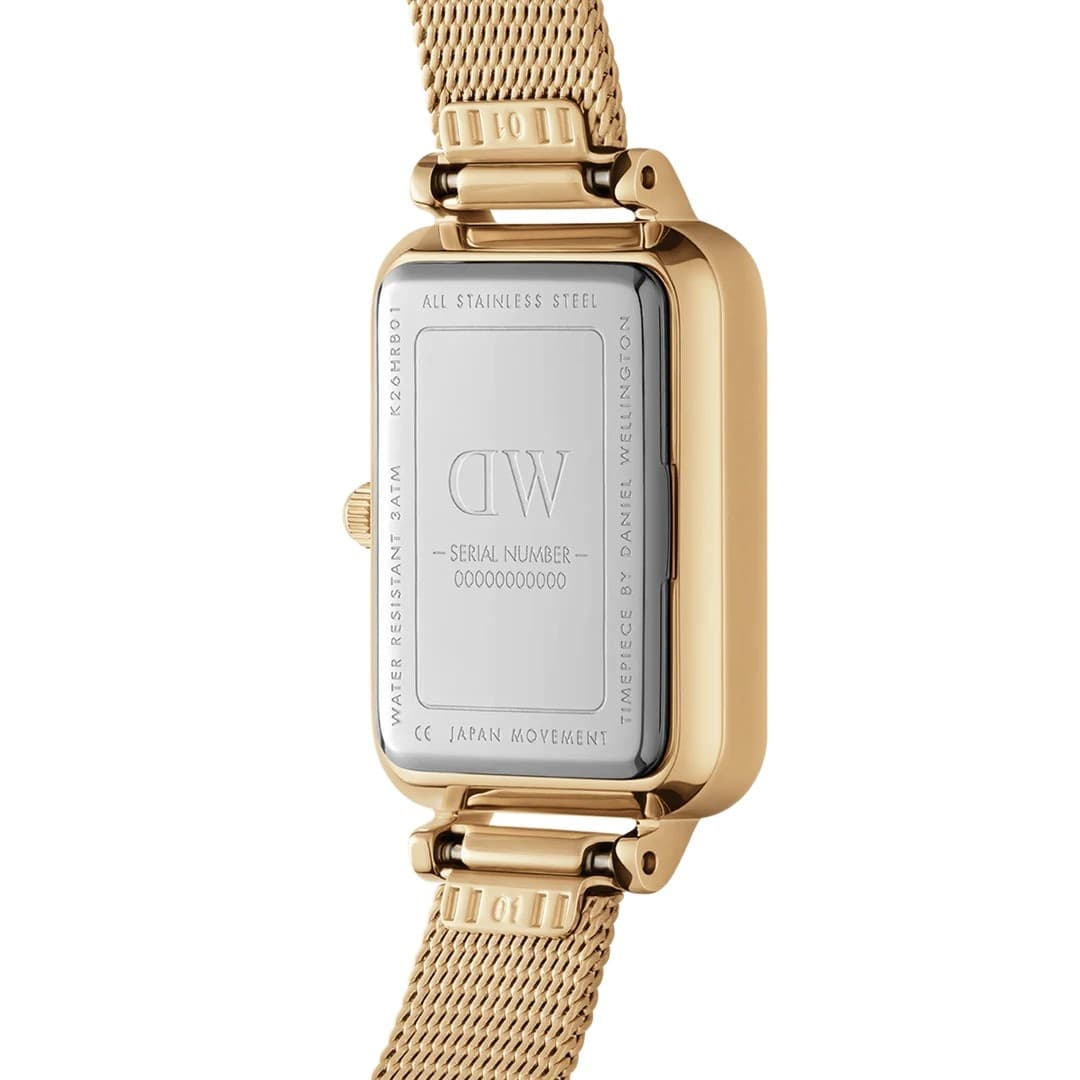 Daniel Wellington  - Orologio Quadro Pressed Evergold Green - 3