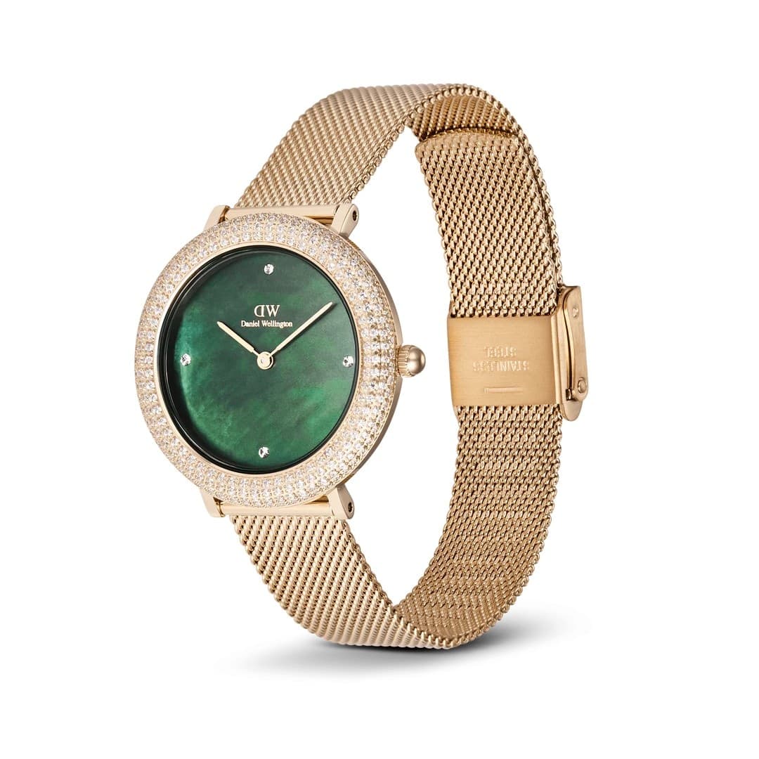 Daniel Wellington  - Orologio Crystalline Bezel Evergold Green - 2