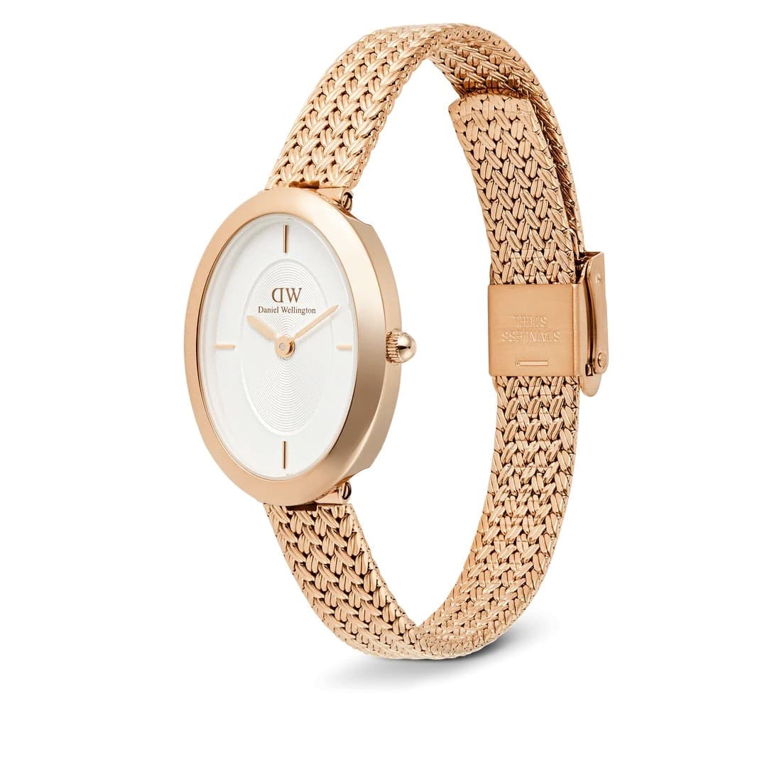 Daniel Wellington  - Orologio  Juliette Braided Mesh White Sunray Rose Gold - 2