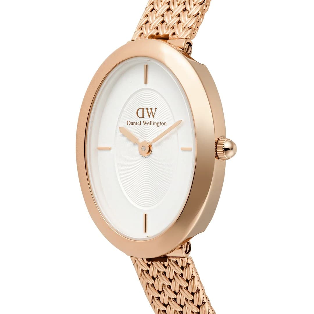 Daniel Wellington  - Orologio  Juliette Braided Mesh White Sunray Rose Gold - 4