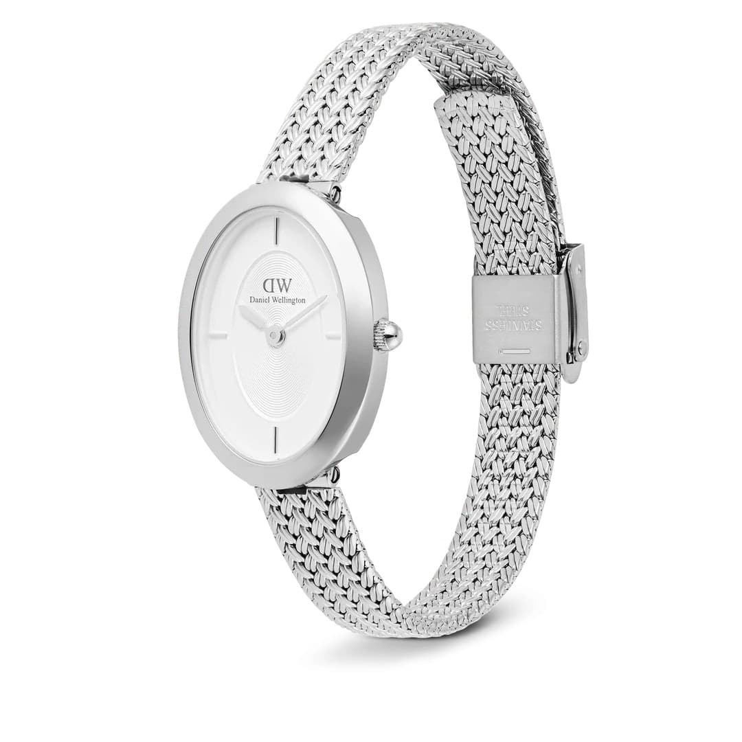 Daniel Wellington  - Orologio  Juliette Braided Mesh White Sunray Silver - 2