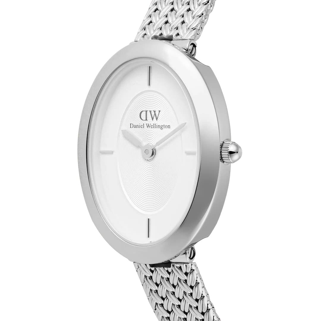 Daniel Wellington  - Orologio  Juliette Braided Mesh White Sunray Silver - 4