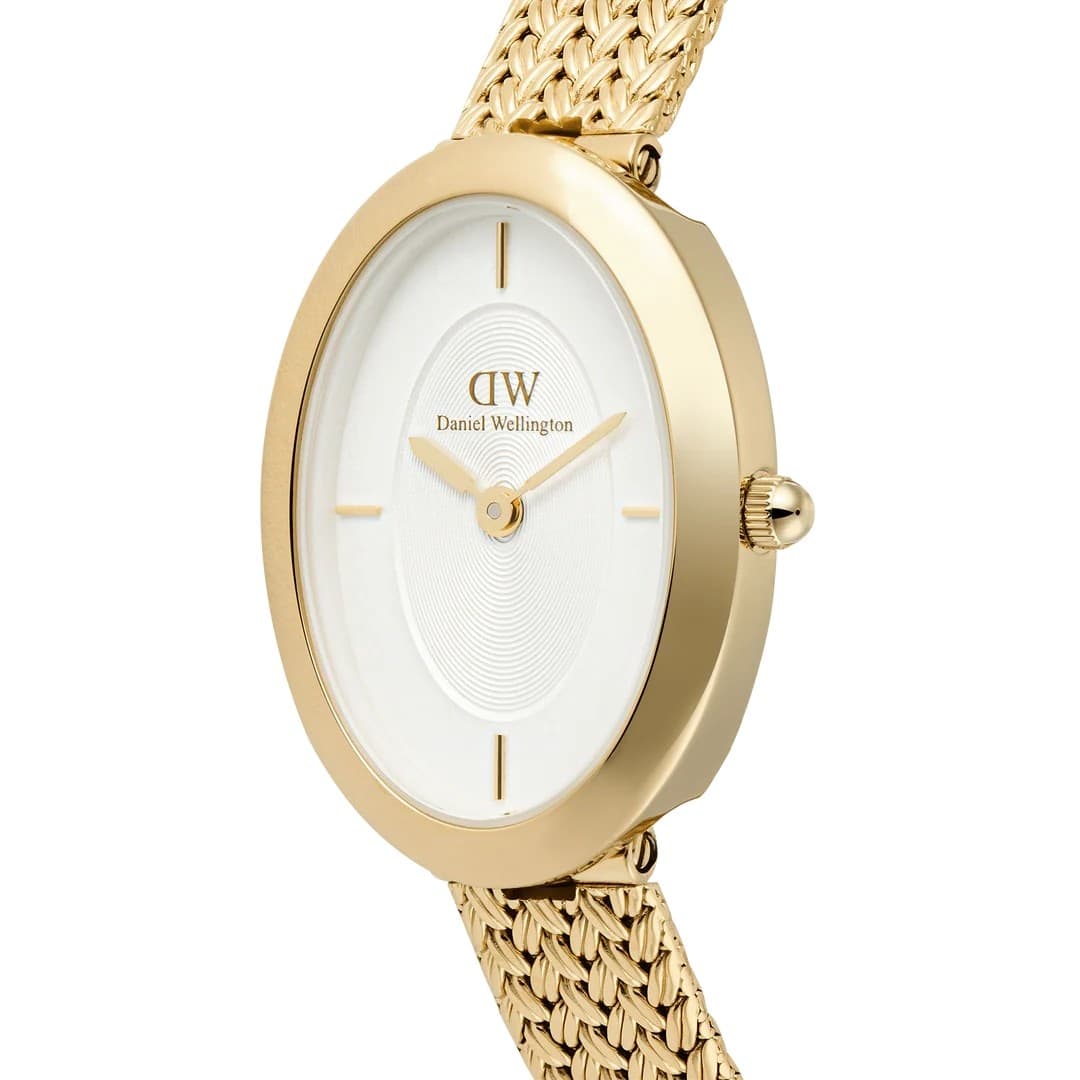 Daniel Wellington  -  Orologio  Juliette Braided Mesh White Sunray Gold - 4
