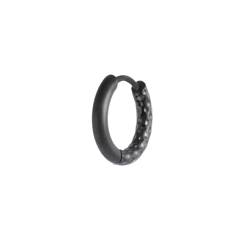 Marlù   -  Orecchino a cerchio 1,5 cm trama diamantata - 2
