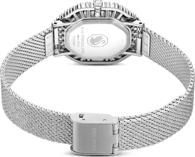 Swarovski  - Orologio Matrix octagon Bracciale di metallo, Tono argentato - 3