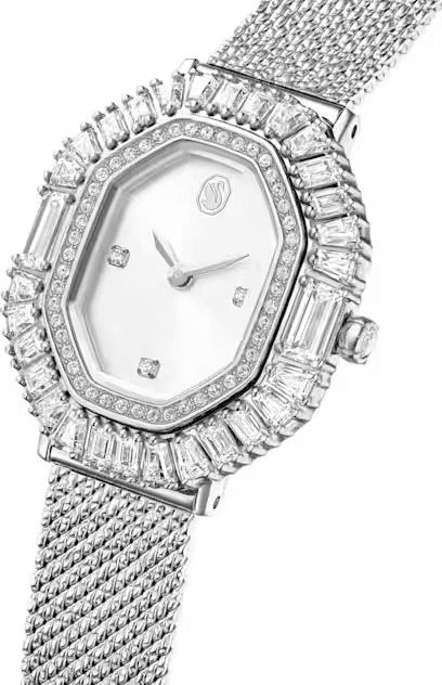 Swarovski  - Orologio Matrix octagon Bracciale di metallo, Tono argentato - 5