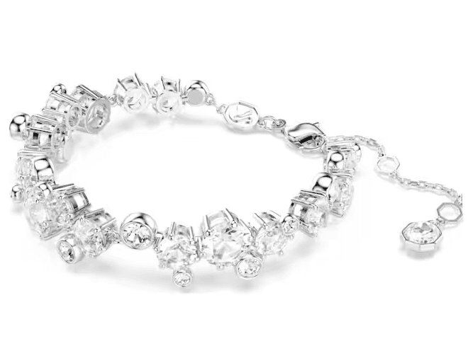 SWAROVSKI - Collana Bracciale e Orecchini , Set Constella Taglio misto, Bianco, Placcato rodio - 5