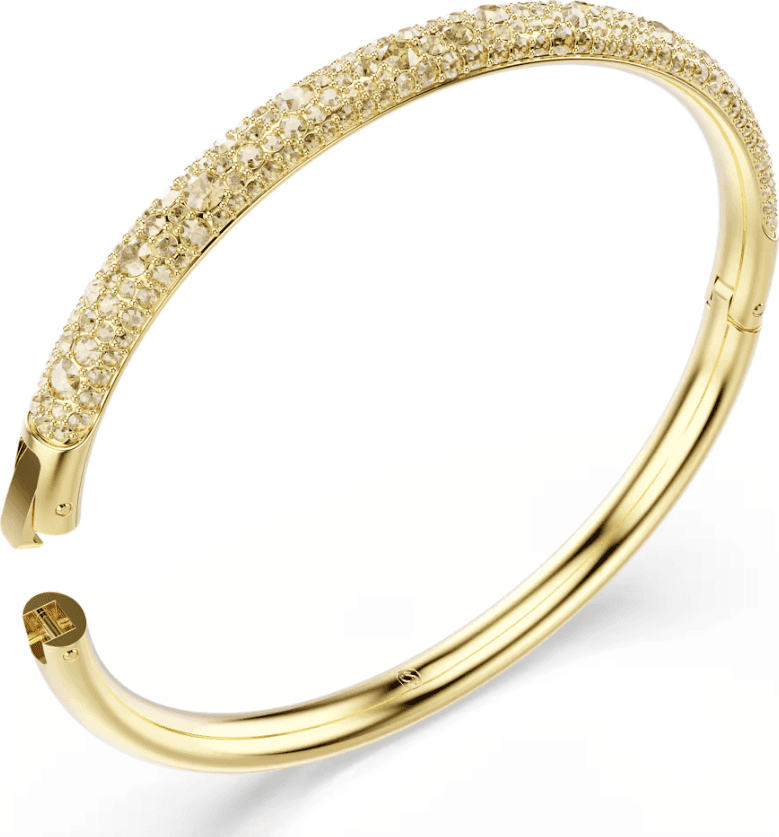SWAROVSKI - Bracciale rigido Sublima Pavé a neve, Tono dorato, Placcato color oro - 2