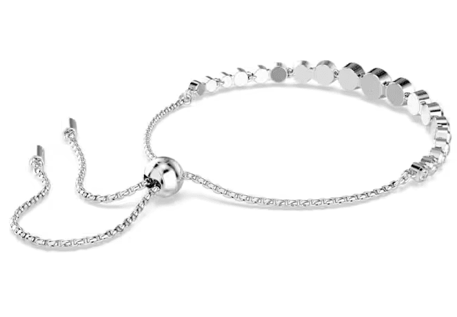 SWAROVSKI - Bracciale Tennis Imber Tagli arrotondati misti, Bianco, Placcato rodio - 3