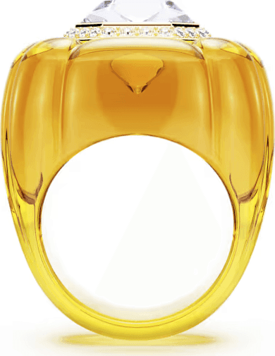 SWAROVSKI - Anello cocktail Dulcis Taglio Cushion, Pavé, Giallo - 3