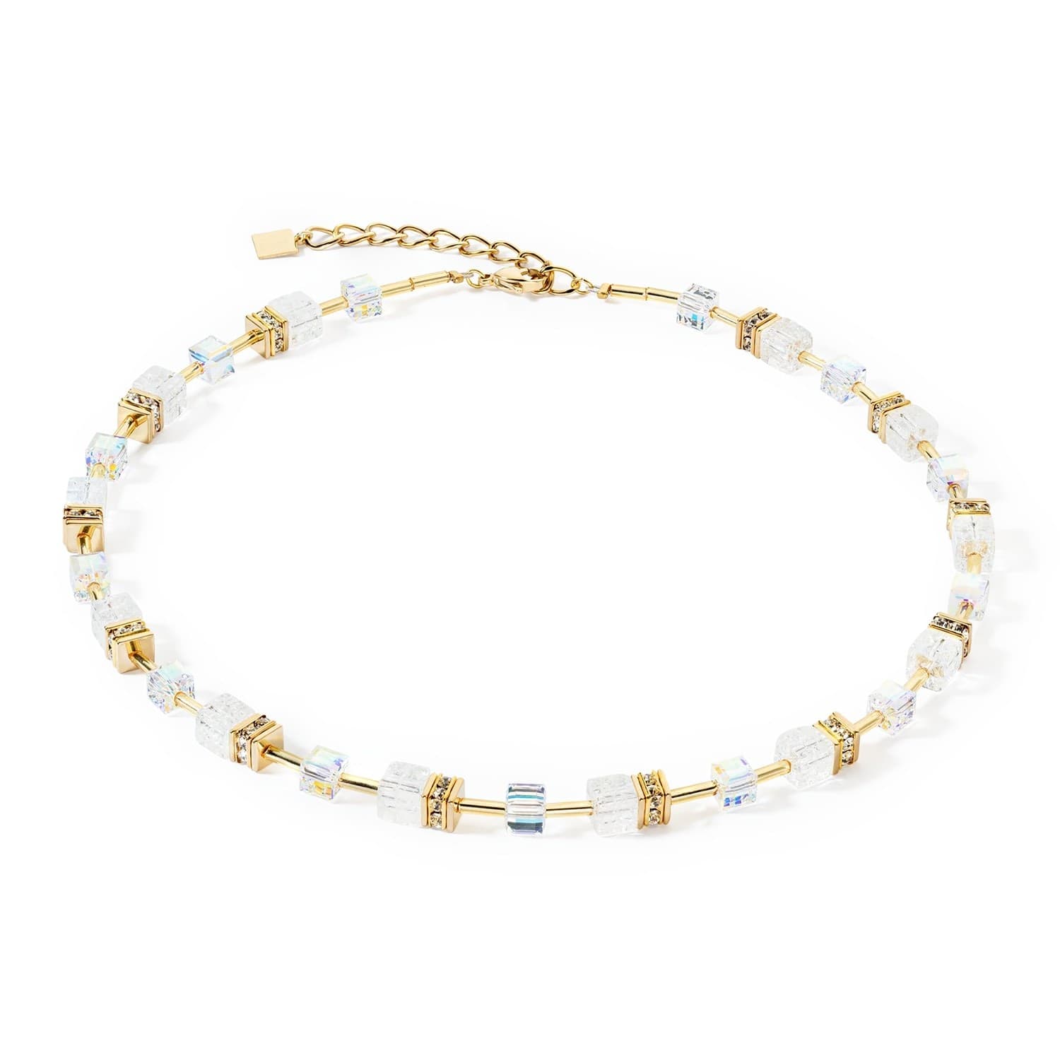 Coeur de Lion - Collana GeoCUBE® Iconic Nature oro-bianco